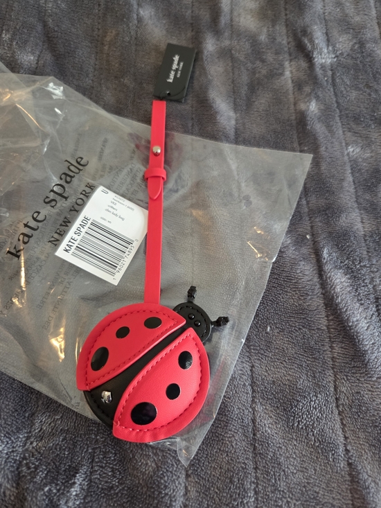 kate spade Accessories - kate spade Hot Pink and Black Ladybug Luggage Tag